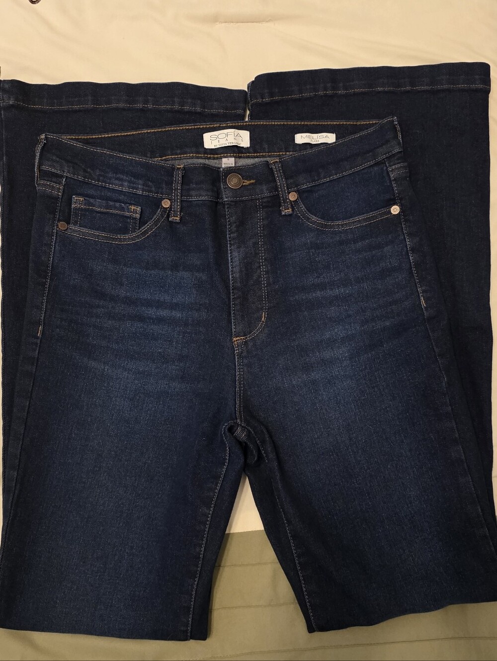 sofia by sofia vergara Melisa Indigo Flare Jeans